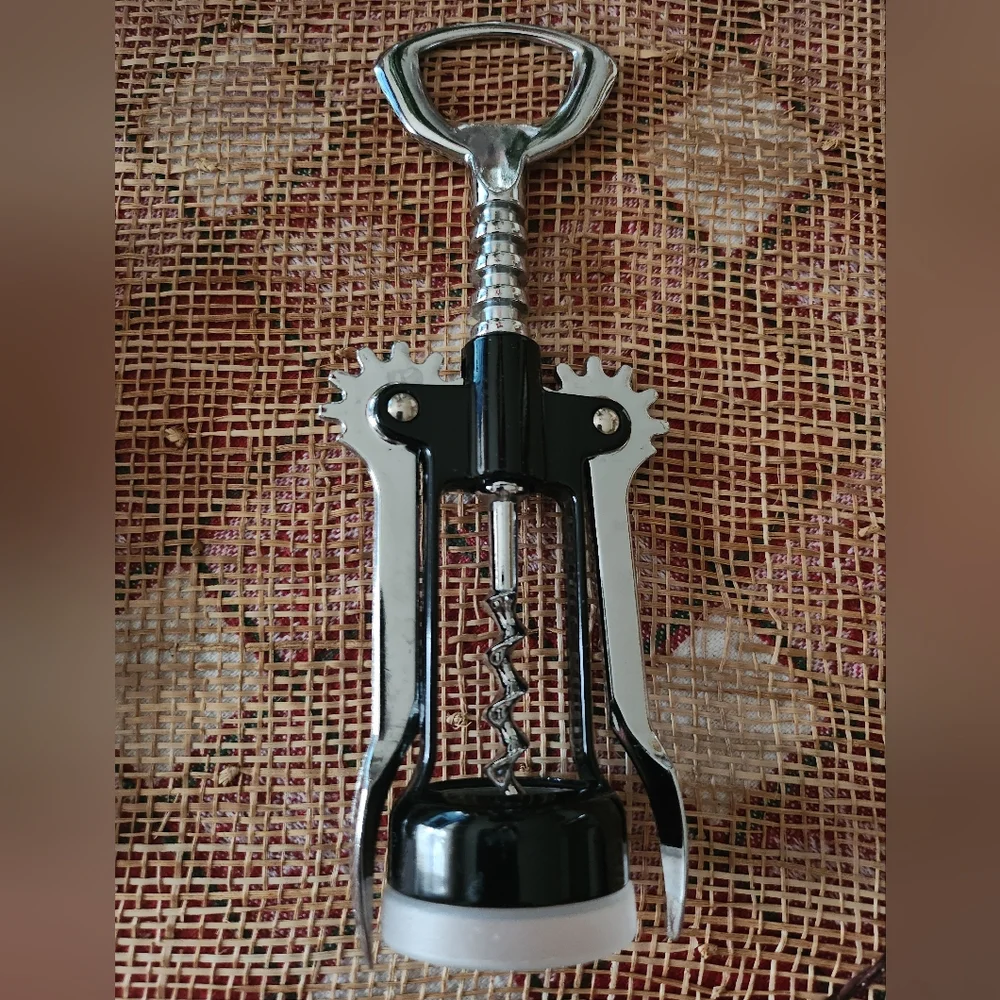 Wine Corkscrew Silver/Black